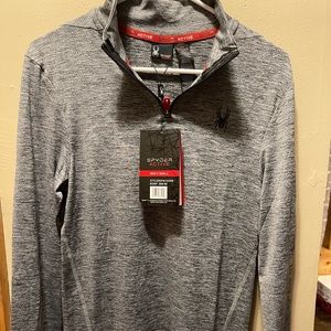 Men’s Spyder Active 3/4 zip pull over new with tags